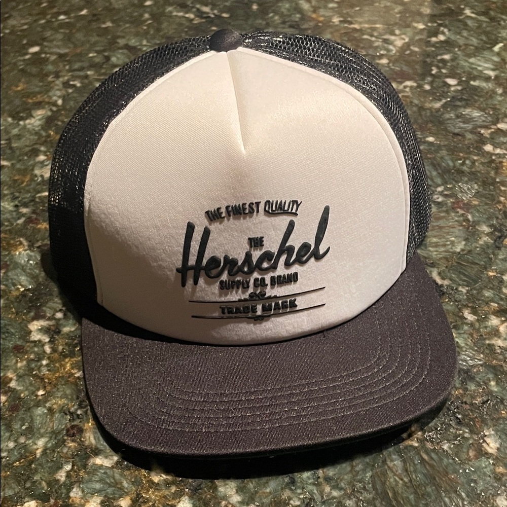 Herschel Supply Company Black and White Trucker Hat